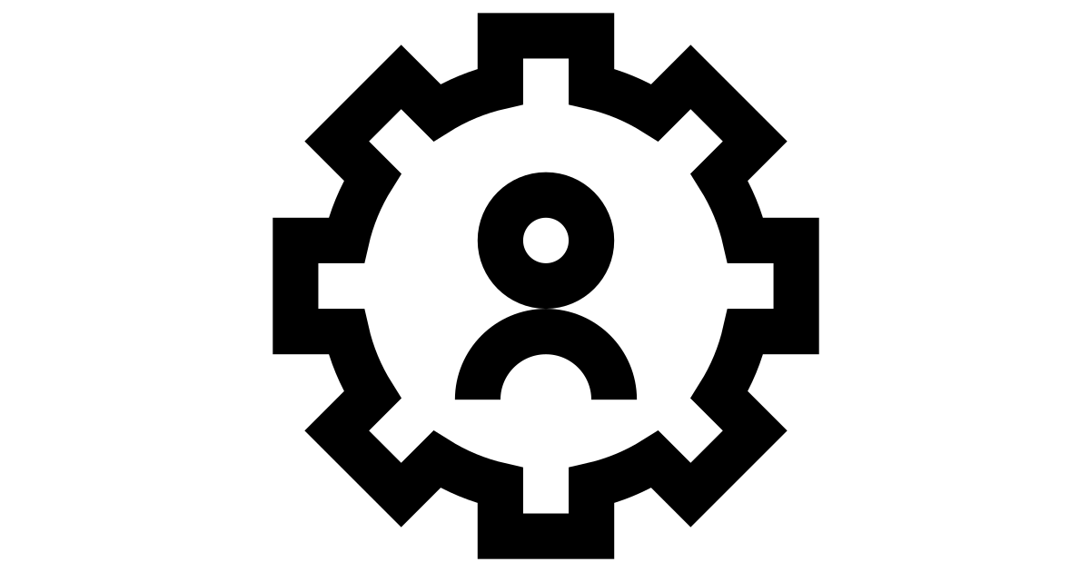 Settings Accounts Cogwheel Gear Person User Account Profile Options