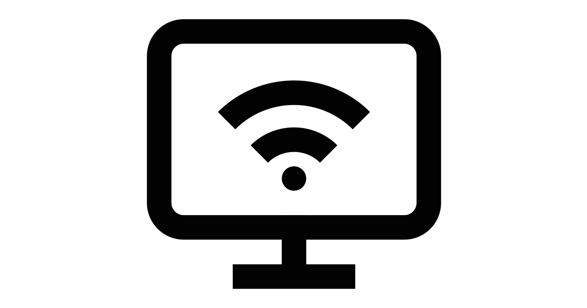 Wifi Monitor Free Vector Icon Iconbolt