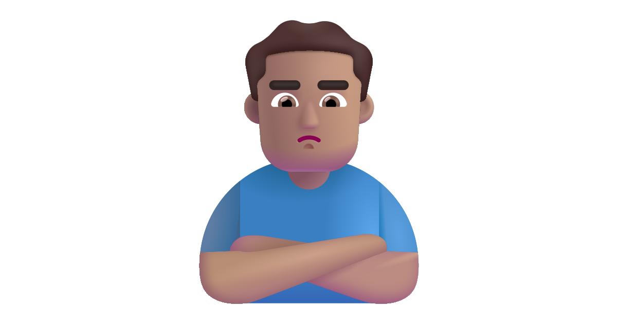 Man Pouting Medium Free Vector Icon Iconbolt