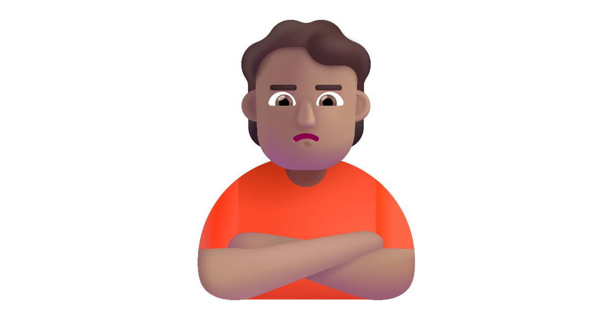 Person Pouting Medium Free Vector Icon Iconbolt