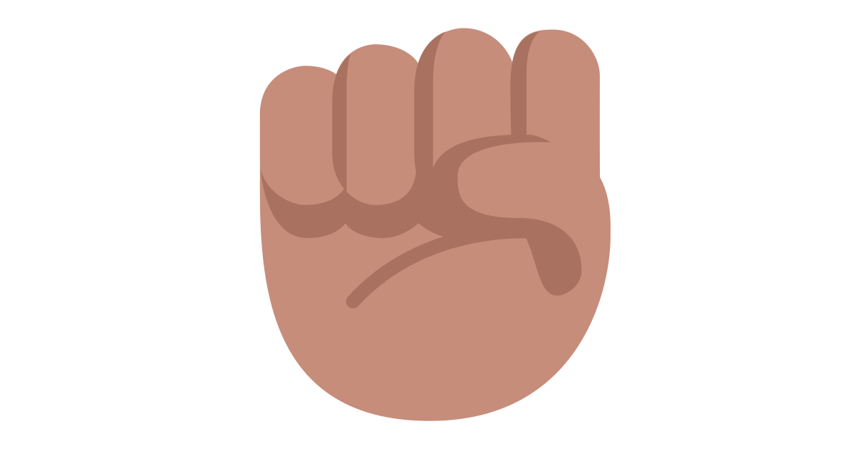 Raised Fist Medium Free Vector Icon Iconbolt