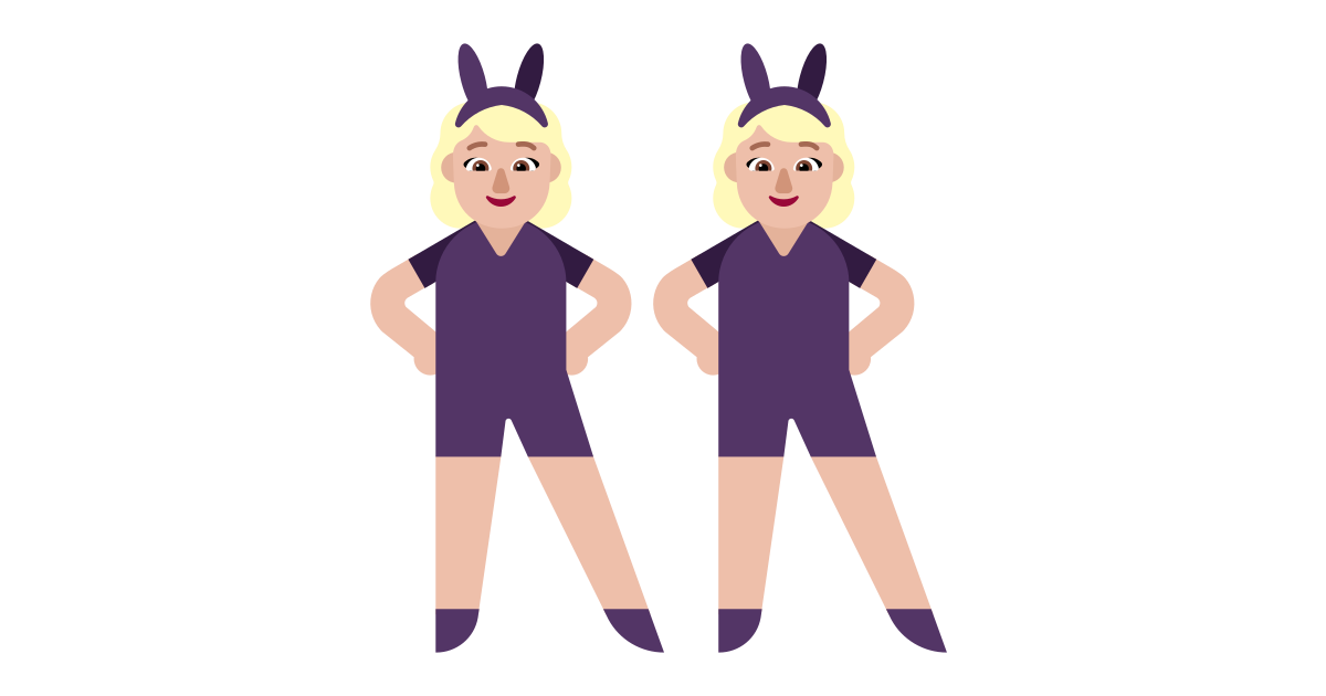 Woman With Bunny Ears Medium Light Free Vector Icon Iconbolt