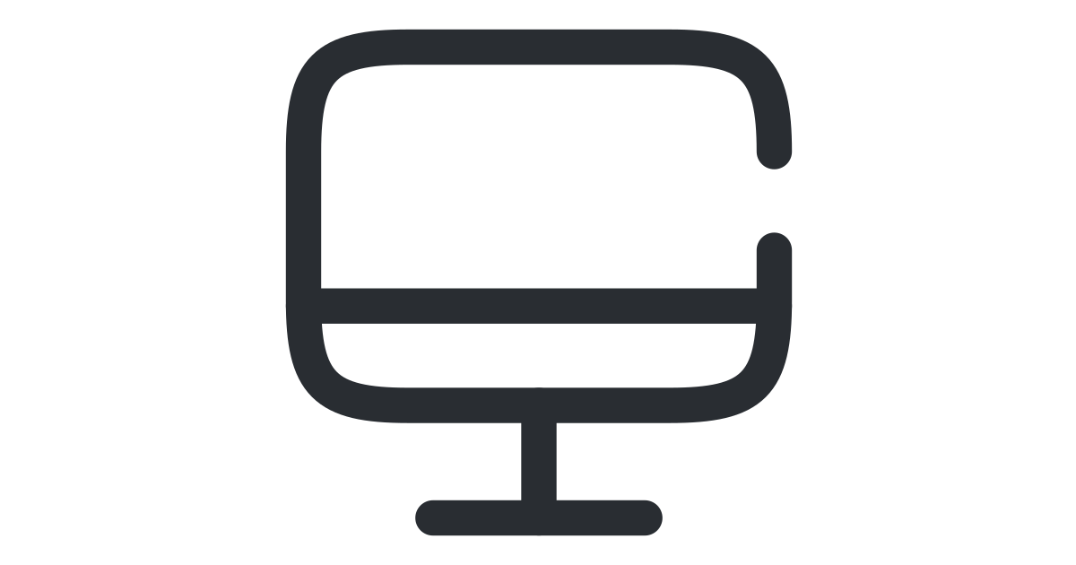 Monitor Free Vector Icon Iconbolt