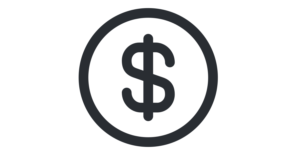 Dollar Circle Free Vector Icon Iconbolt