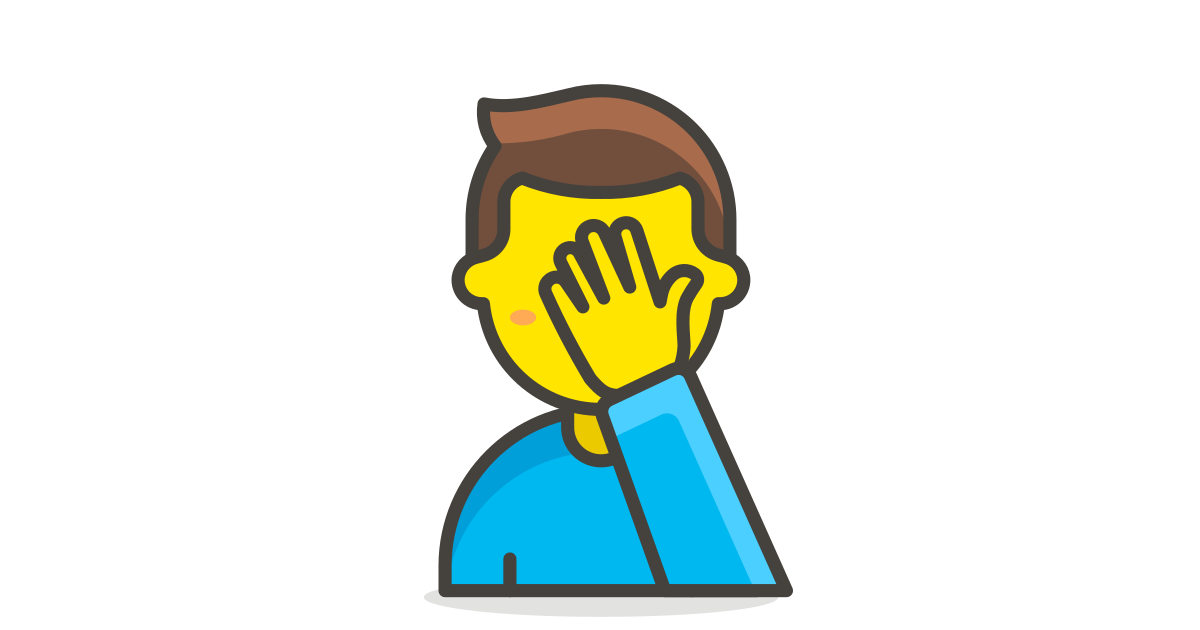 Man Facepalming Free Vector Icon Iconbolt