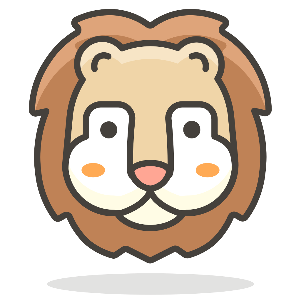 Lion face free vector icon - Iconbolt