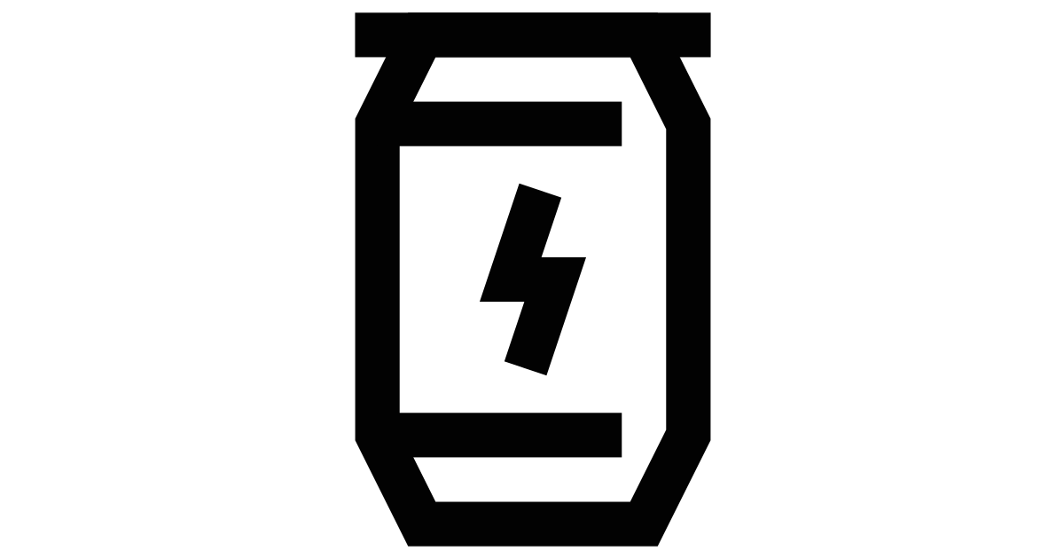 Energy can free vector icon - Iconbolt