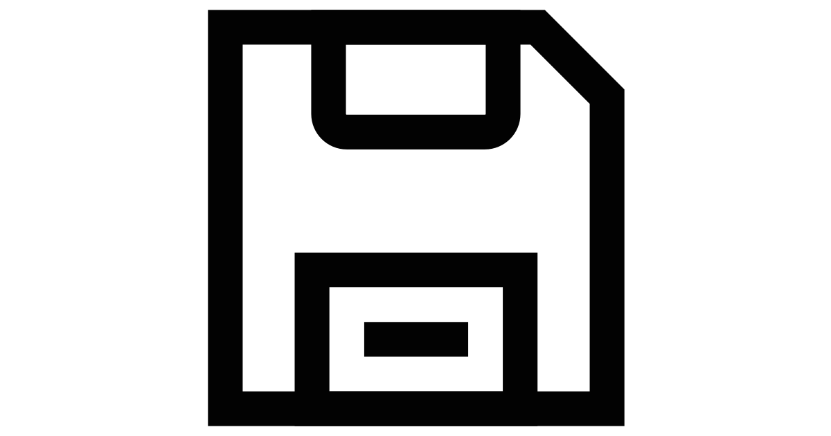 Floppy disk free vector icon - Iconbolt