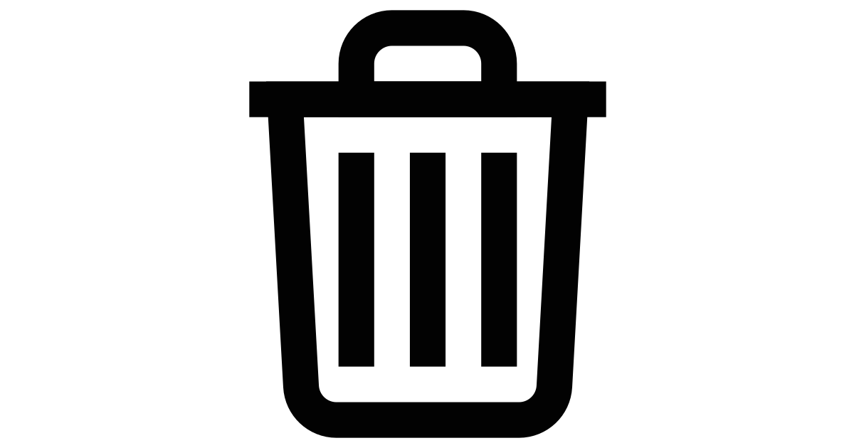 Trash free vector icon - Iconbolt