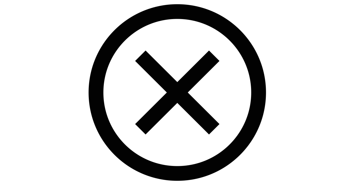 Xmark circle free vector icon - Iconbolt