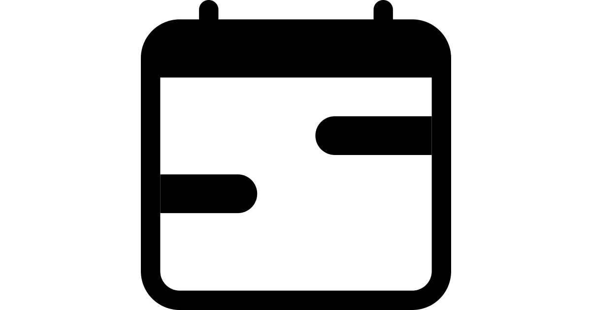Calendar range free vector icon - Iconbolt