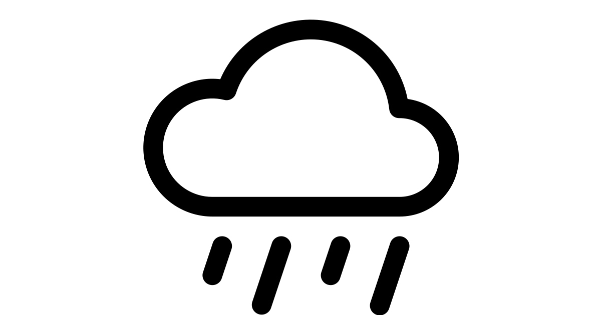 Cloud rain free vector icon - Iconbolt