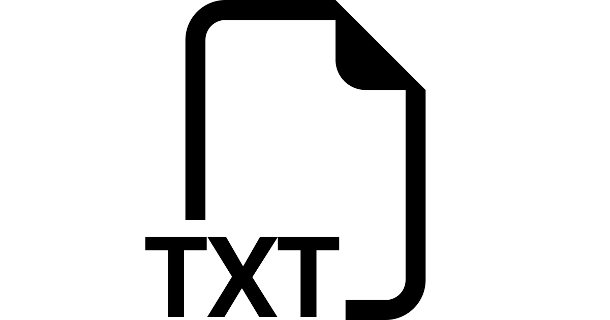 Filetype Txt Free Vector Icon Iconbolt