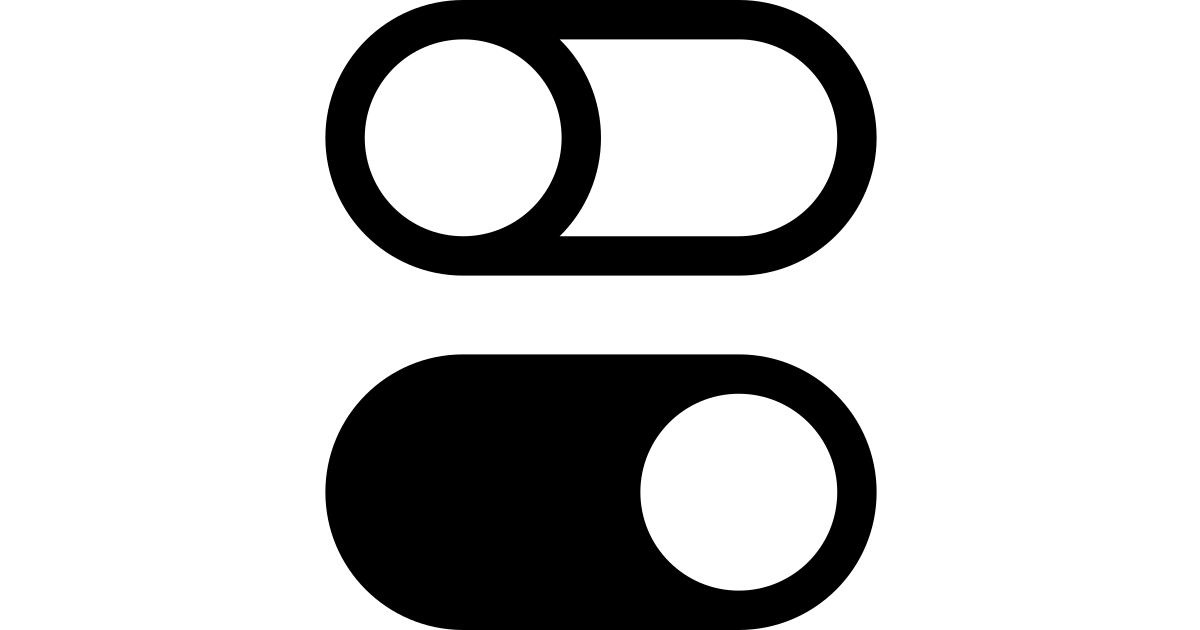 Toggles free vector icon - Iconbolt