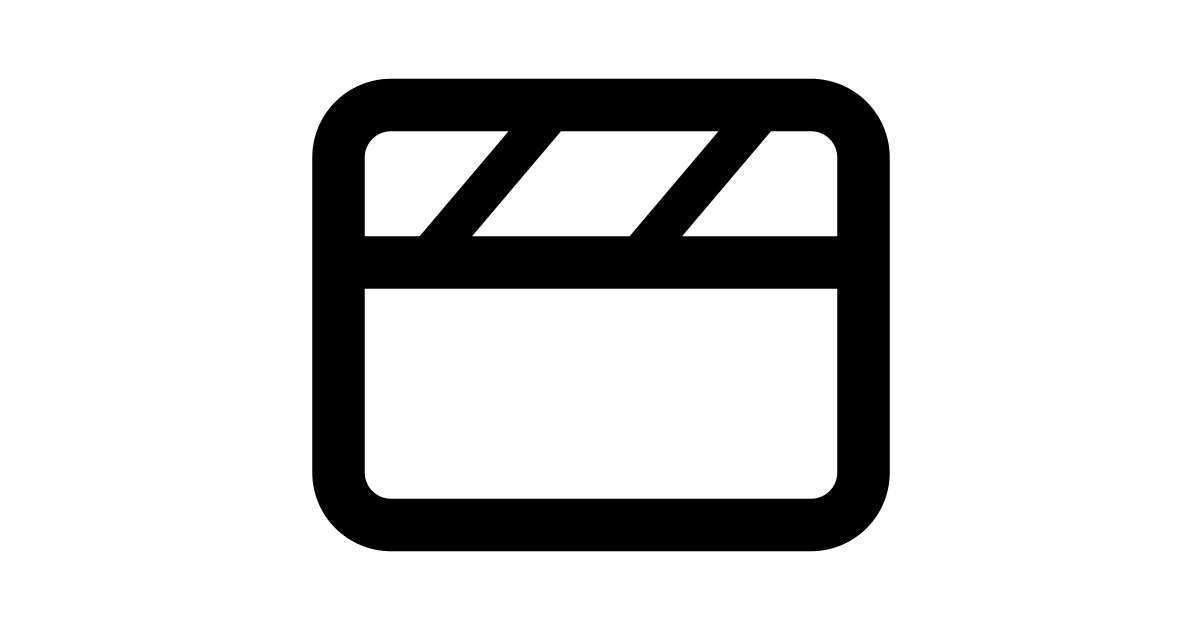 Clapper board free vector icon - Iconbolt