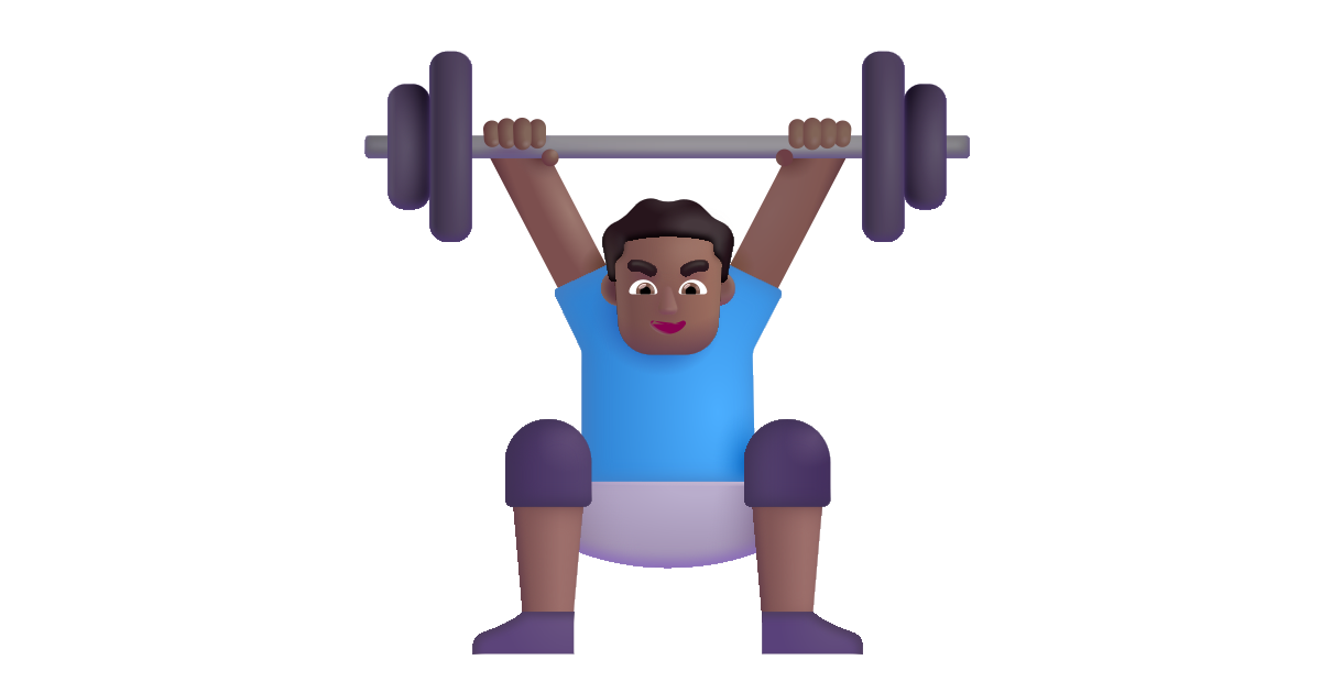 Man lifting weights medium dark free vector icon - Iconbolt