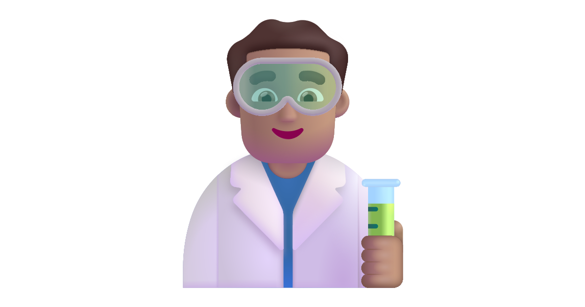 Man Scientist Medium Free Vector Icon Iconbolt