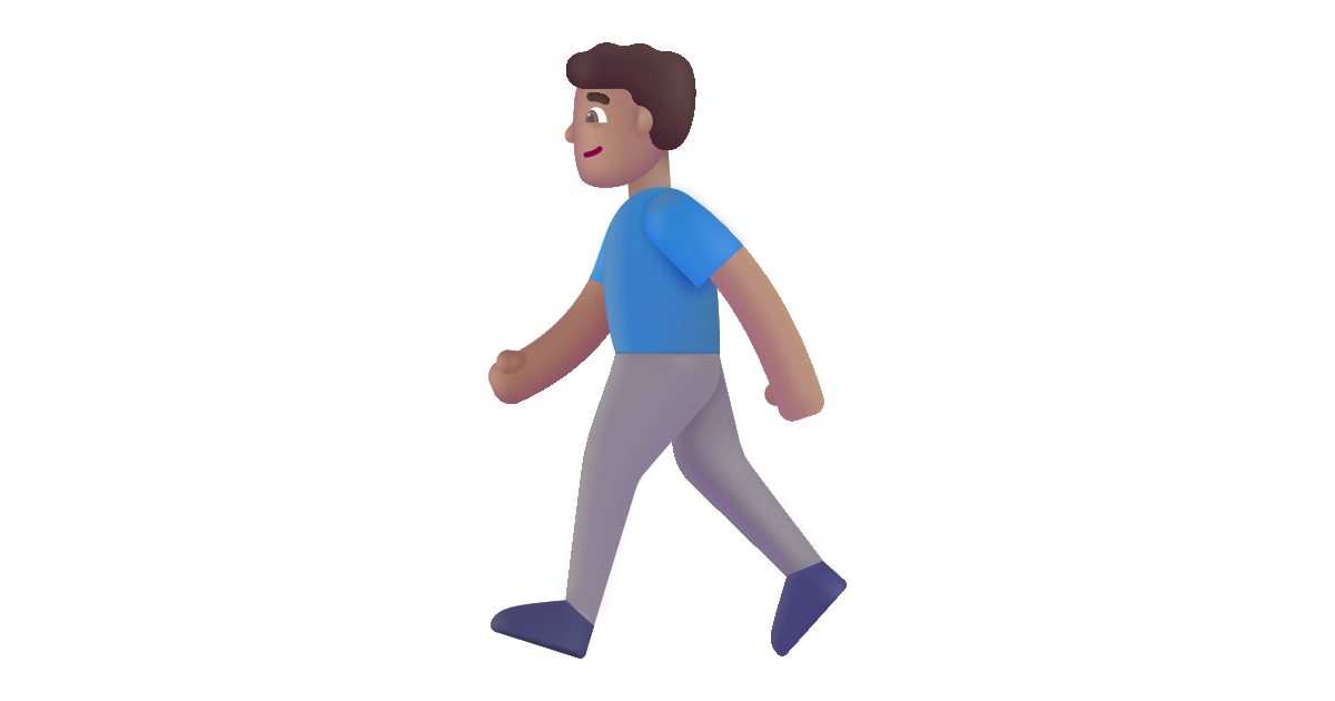 Man walking medium free vector icon - Iconbolt