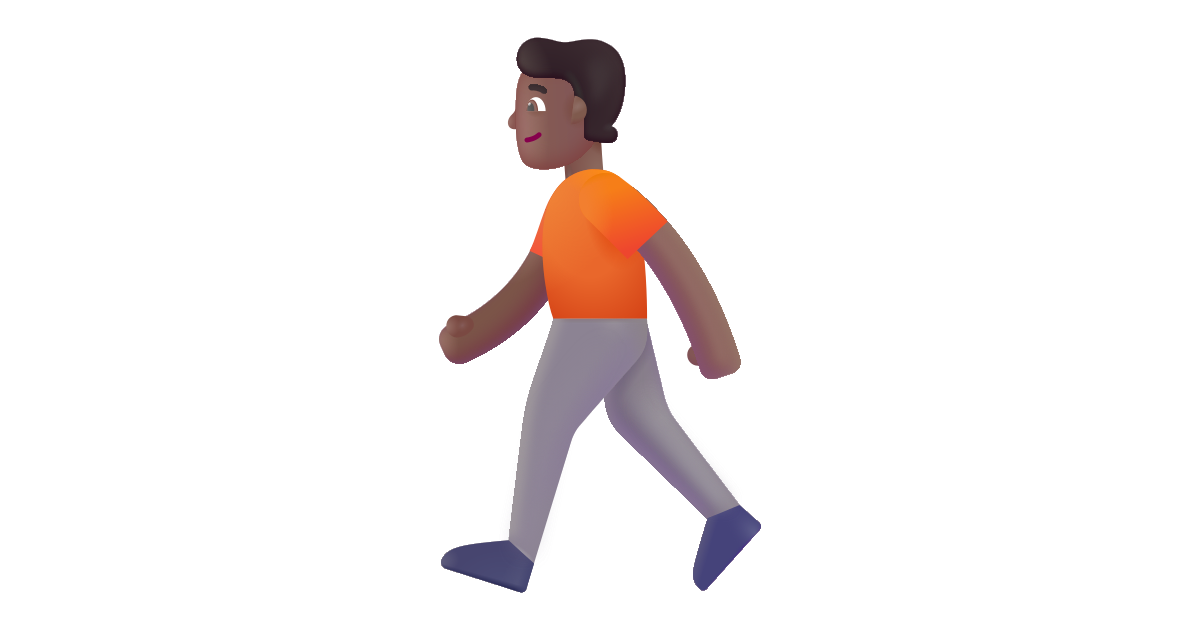 Person walking medium dark free vector icon - Iconbolt