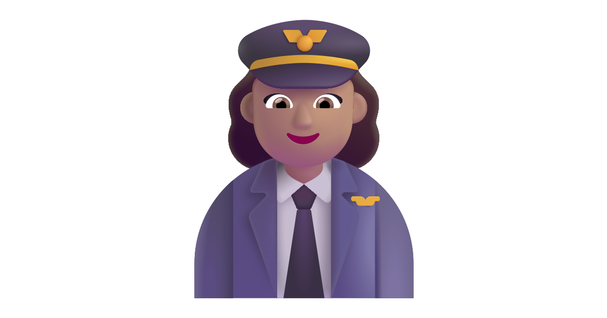 Woman pilot medium free vector icon - Iconbolt