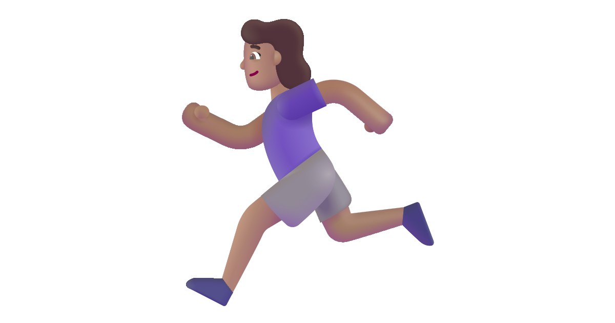 Woman running medium free vector icon - Iconbolt