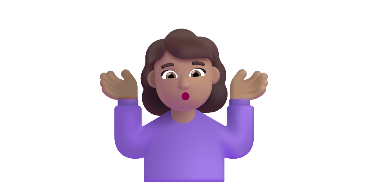 Woman shrugging medium free vector icon - Iconbolt