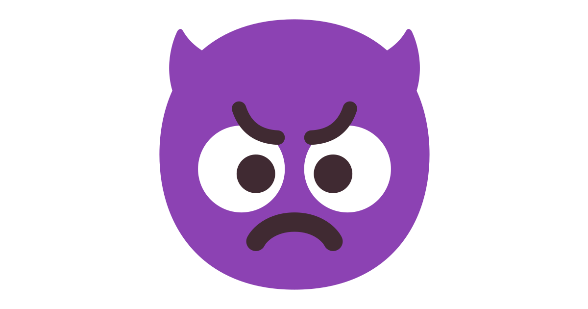 Angry face with horns free vector icon - Iconbolt