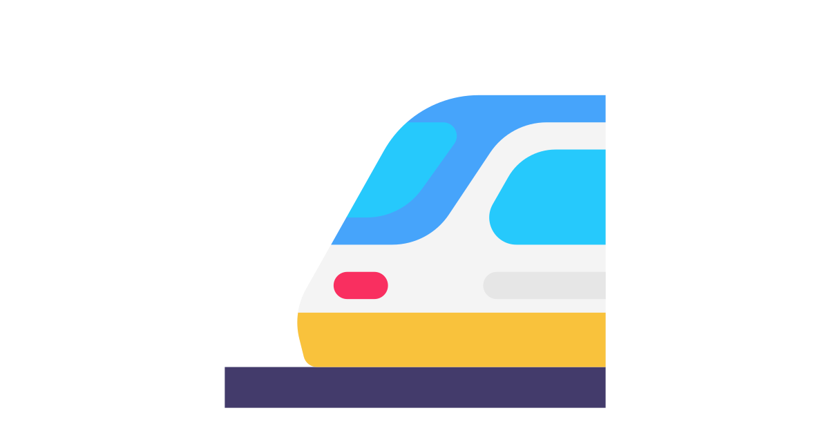 Light rail free vector icon - Iconbolt