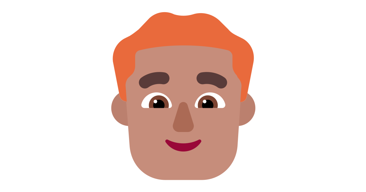 Man red hair medium free vector icon - Iconbolt