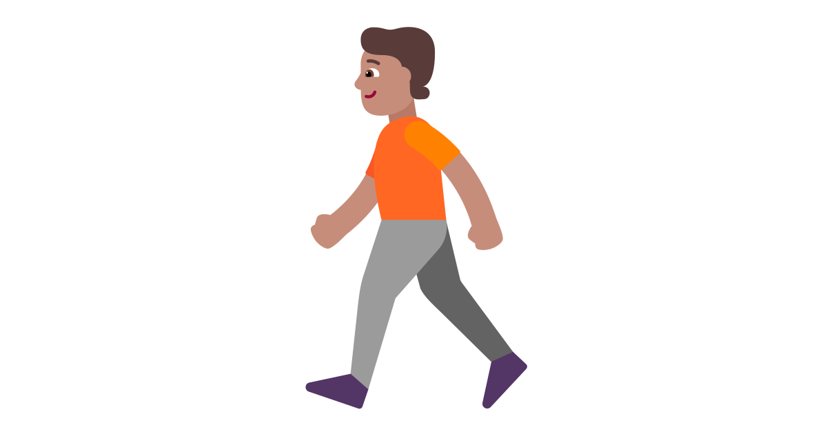 Person walking medium free vector icon - Iconbolt