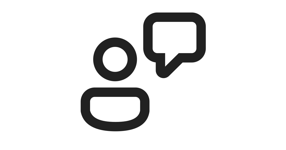 Person feedback free vector icon - Iconbolt