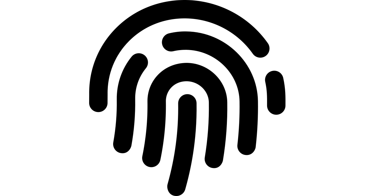 Fingerprint free vector icon - Iconbolt