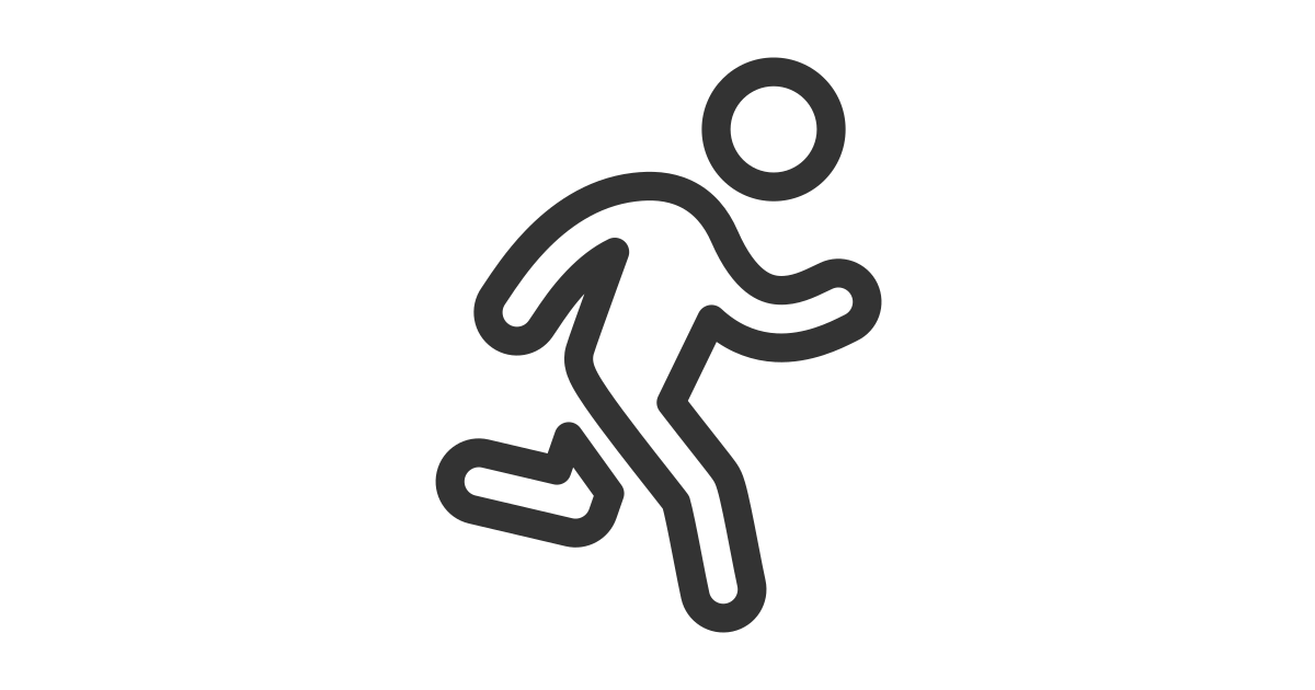 Exercise running free vector icon - Iconbolt