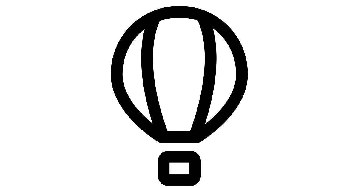 Hot Air Balloon Free Vector Icon Iconbolt 