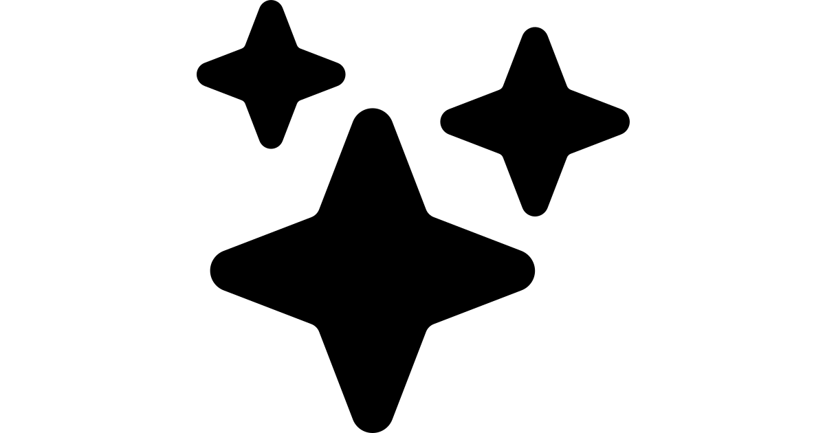 Sparkles free vector icon - Iconbolt