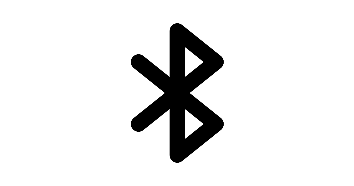 Bluetooth line free vector icon - Iconbolt