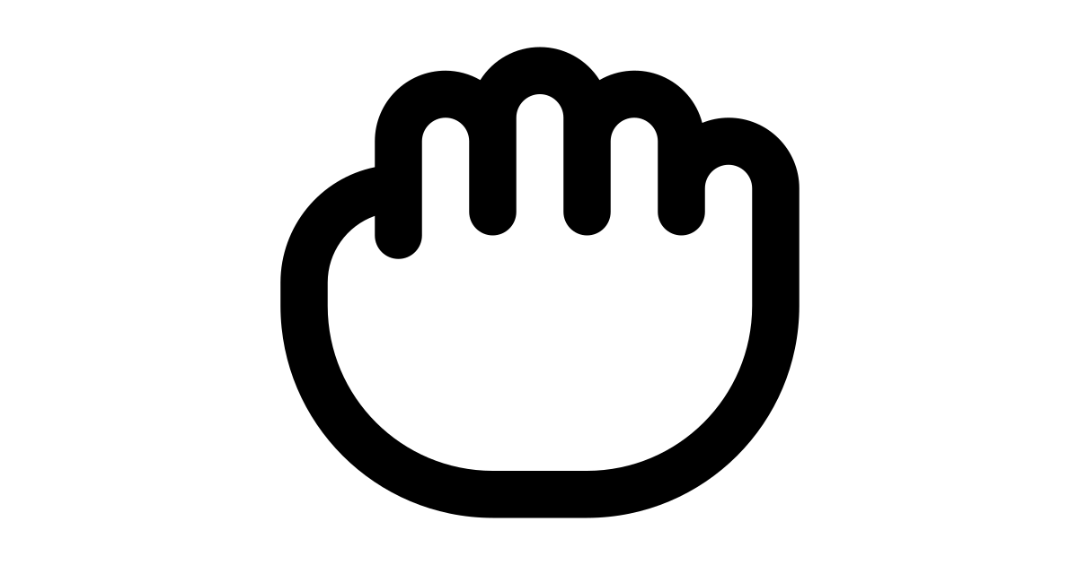 Hold hand ui free vector icon - Iconbolt