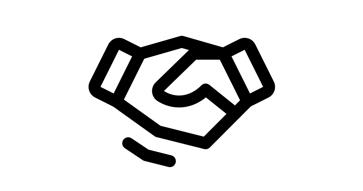 Handshake free vector icon - Iconbolt