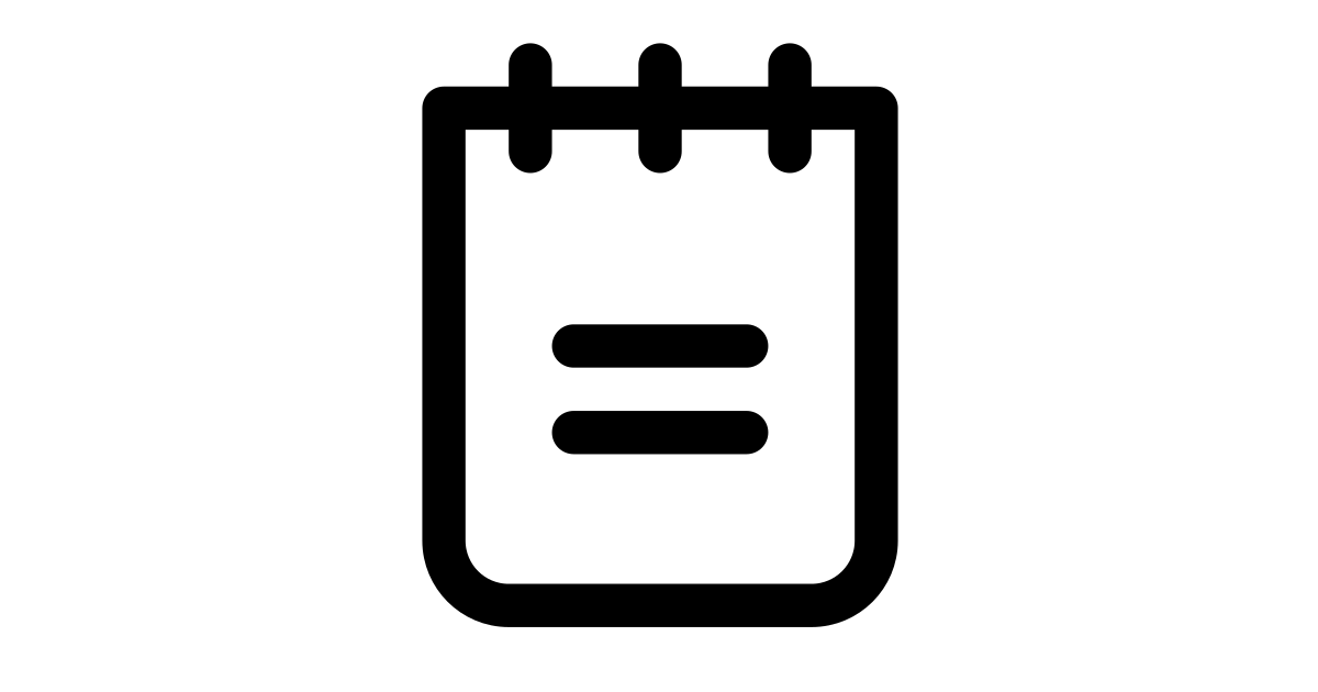 Notepad free vector icon - Iconbolt