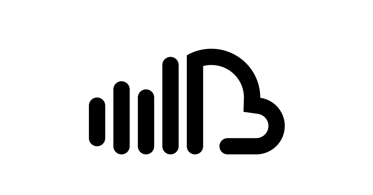 soundcloud logo black png