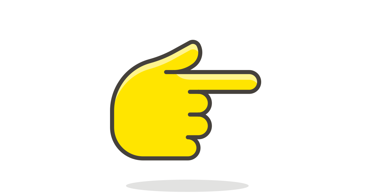 Backhand index pointing right 1 free vector icon - Iconbolt