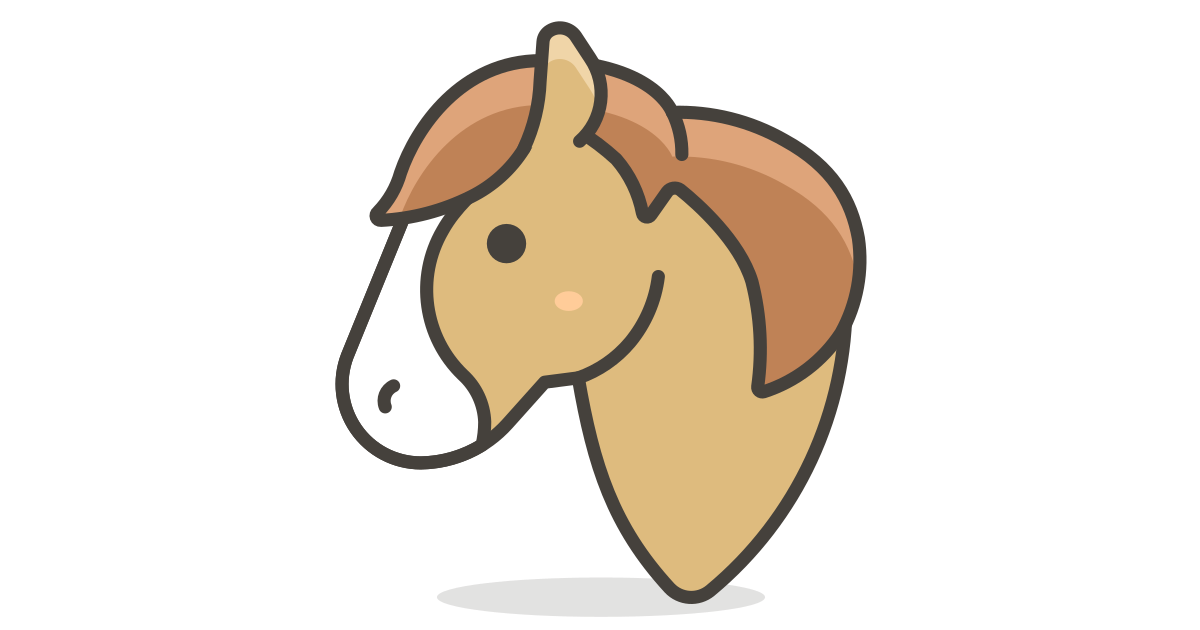 Horse face free vector icon - Iconbolt