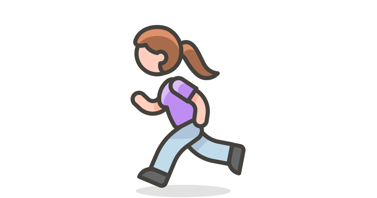 Download Woman Running 2 Free Vector Icon Iconbolt