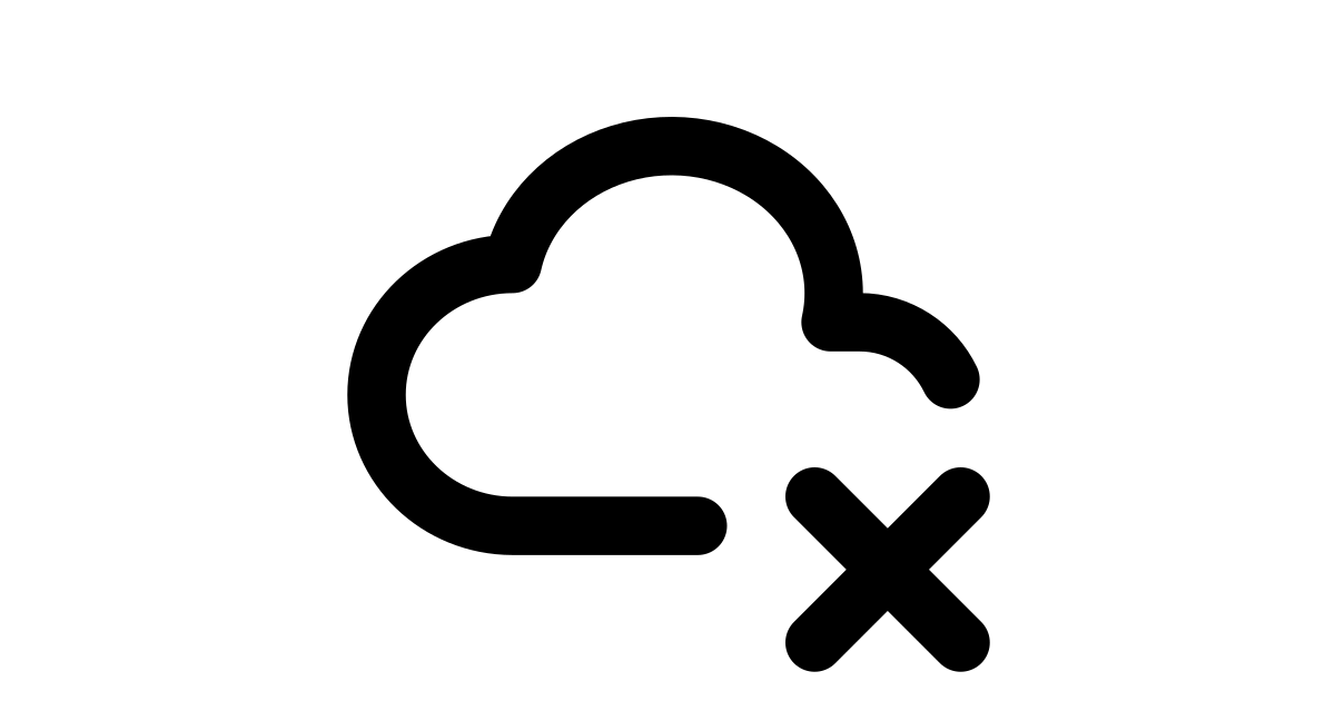 Cloud X Free Vector Icon - Iconbolt