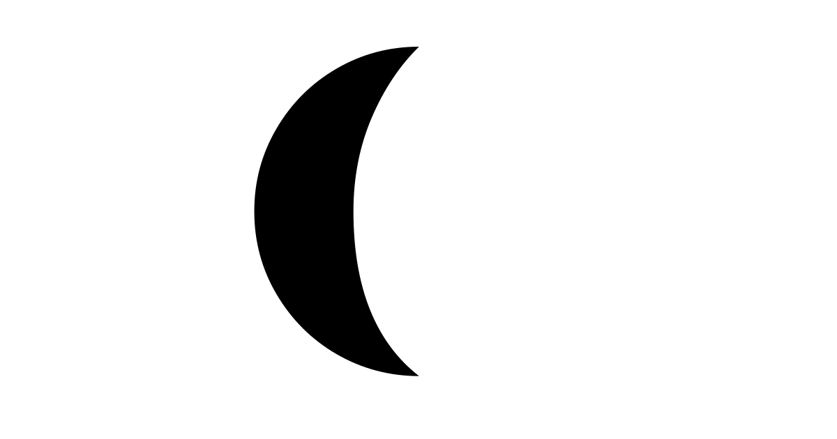 Moon Waning Crescent Free Vector Icon Iconbolt